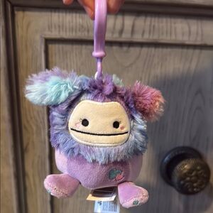 Cute Plush Keychain with Pastel Colors